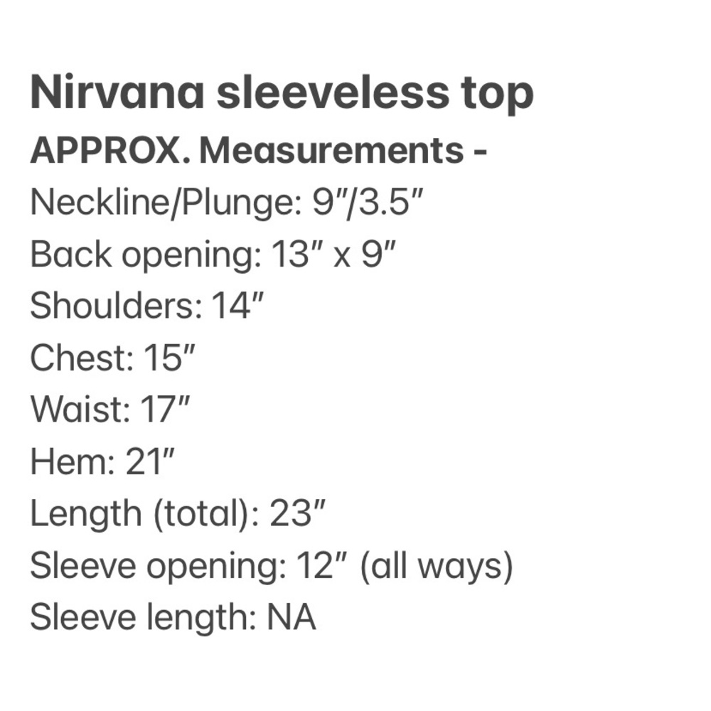 Nirvana sleeveless open-back shirt - Picture 14 of 14